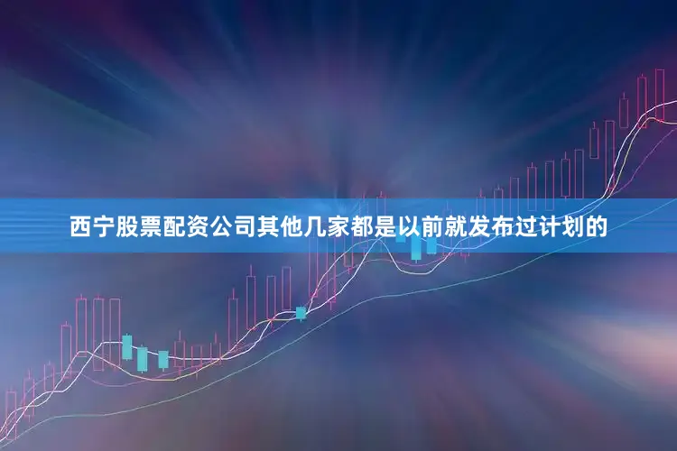 西宁股票配资公司其他几家都是以前就发布过计划的