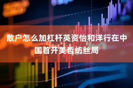 散户怎么加杠杆英资怡和洋行在中国首开美哲纺丝局